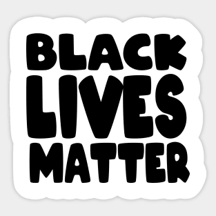 black lives matter justice Sticker